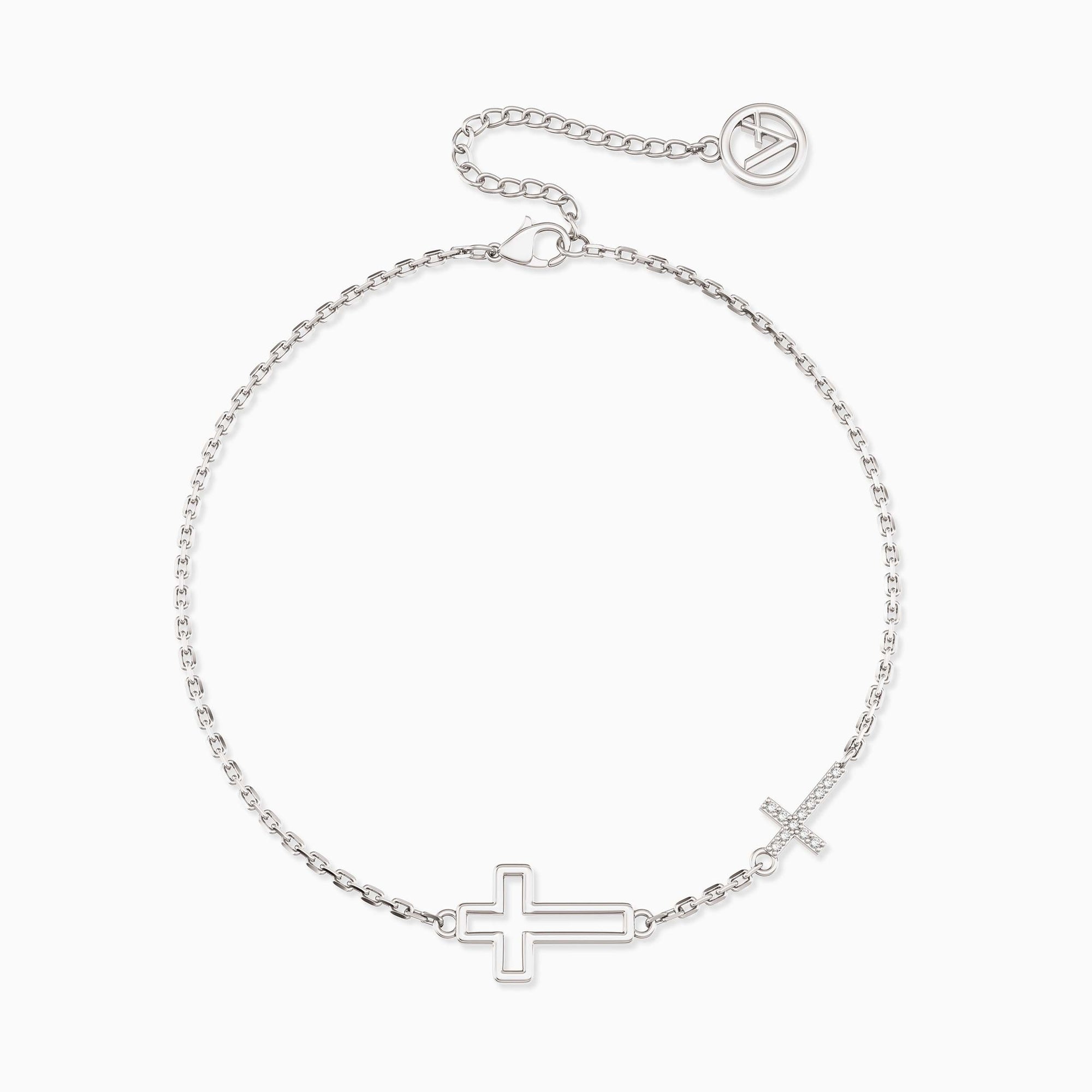 Hollow Cross Chain Bracelet - vanimy