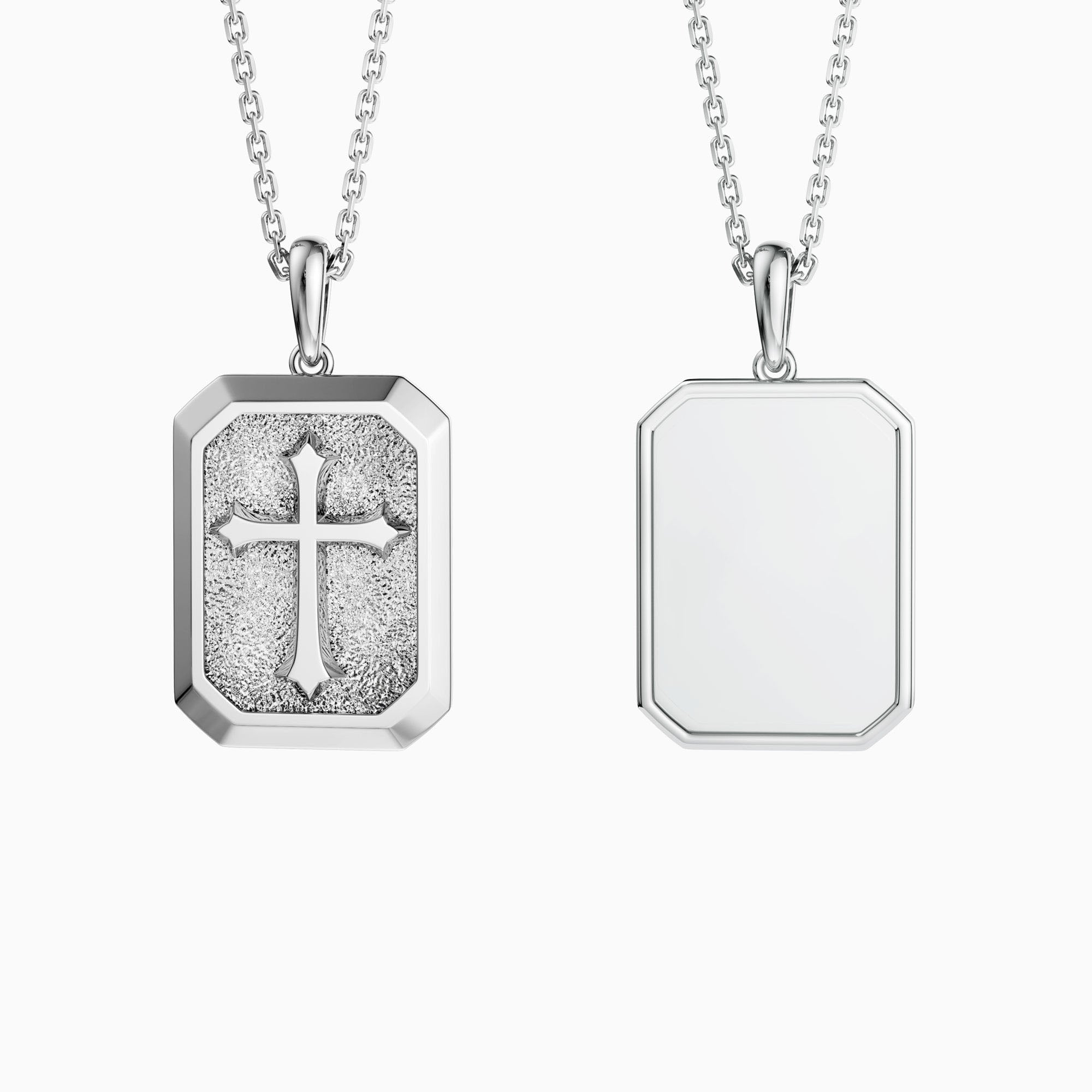 Customized Cross Engraved Scapular Necklace - vanimy
