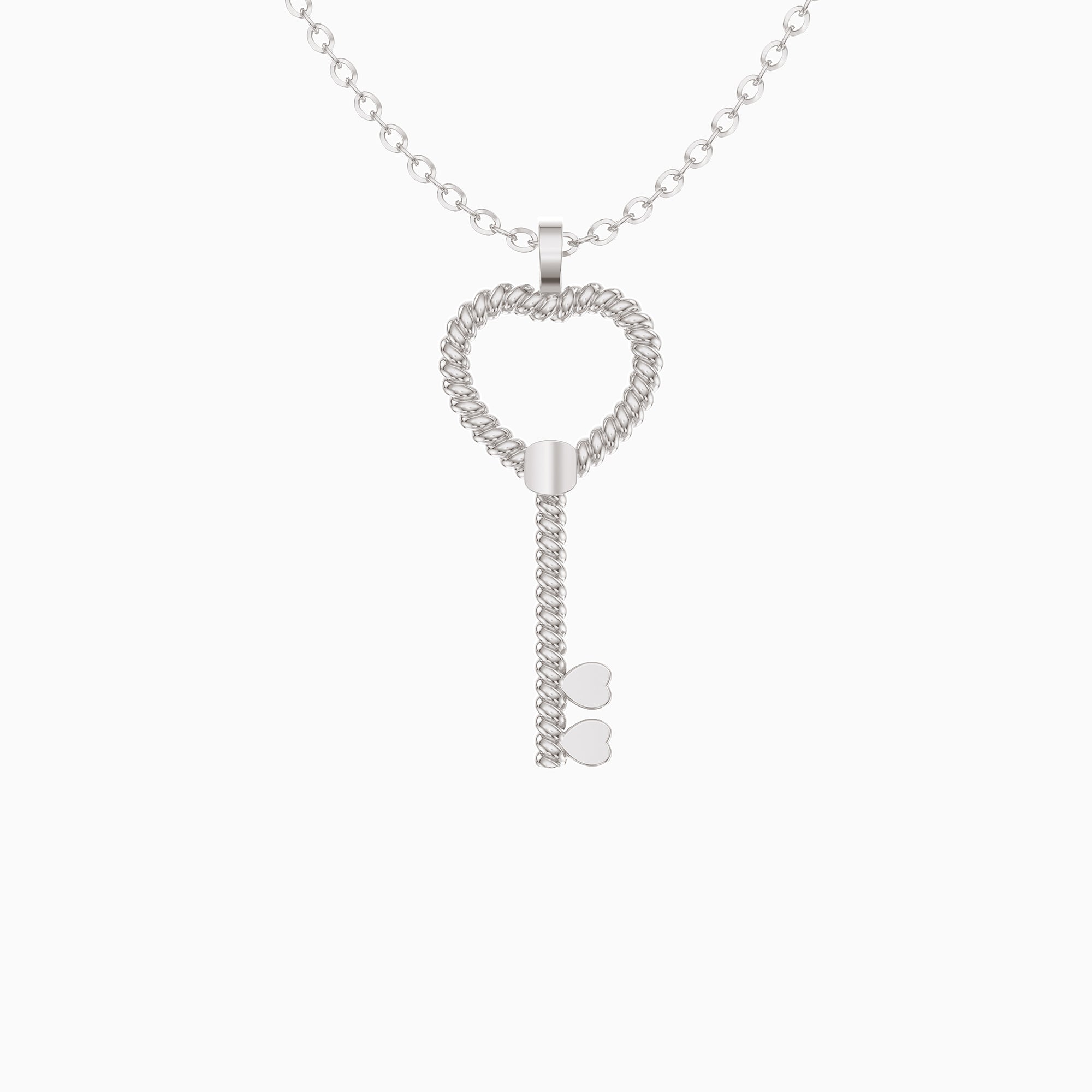 Heart Key Pendant Necklace - vanimy