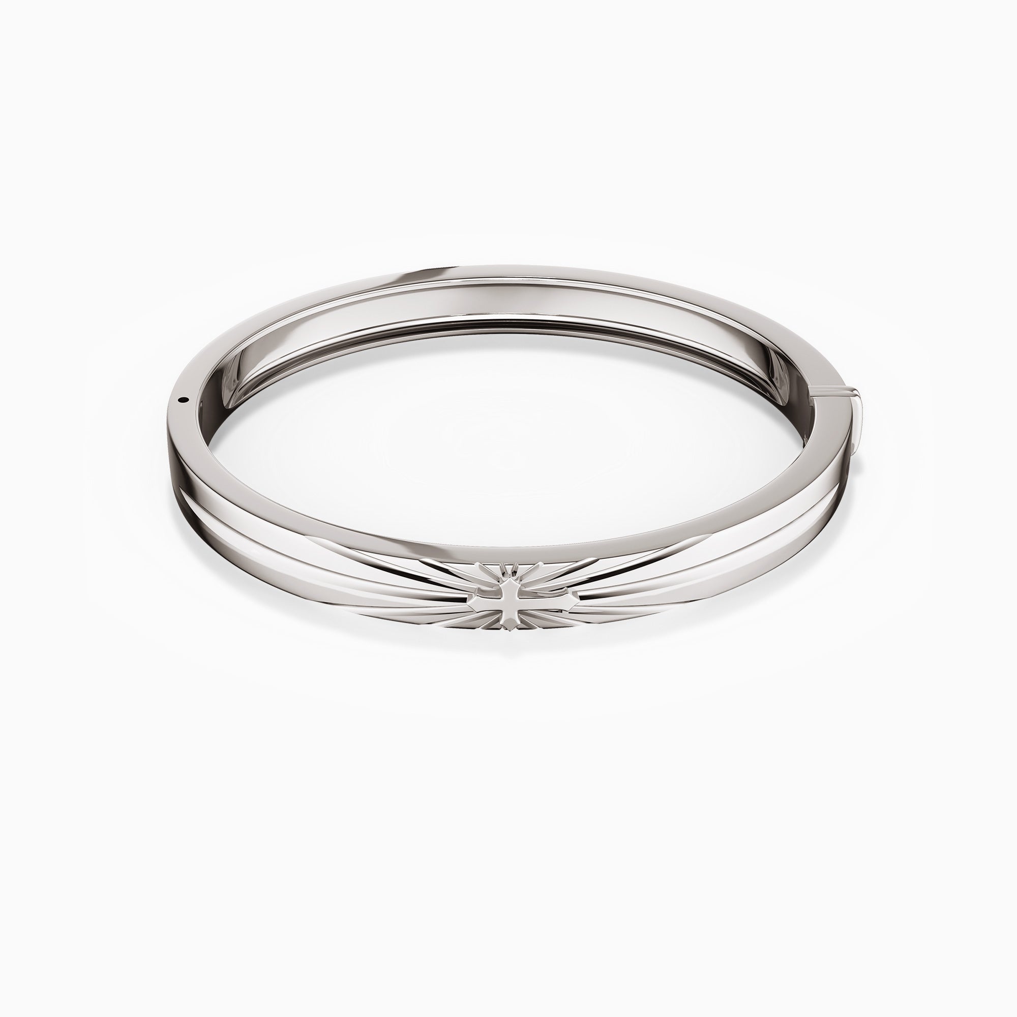 Customized Cross Engraved Bangle - vanimy