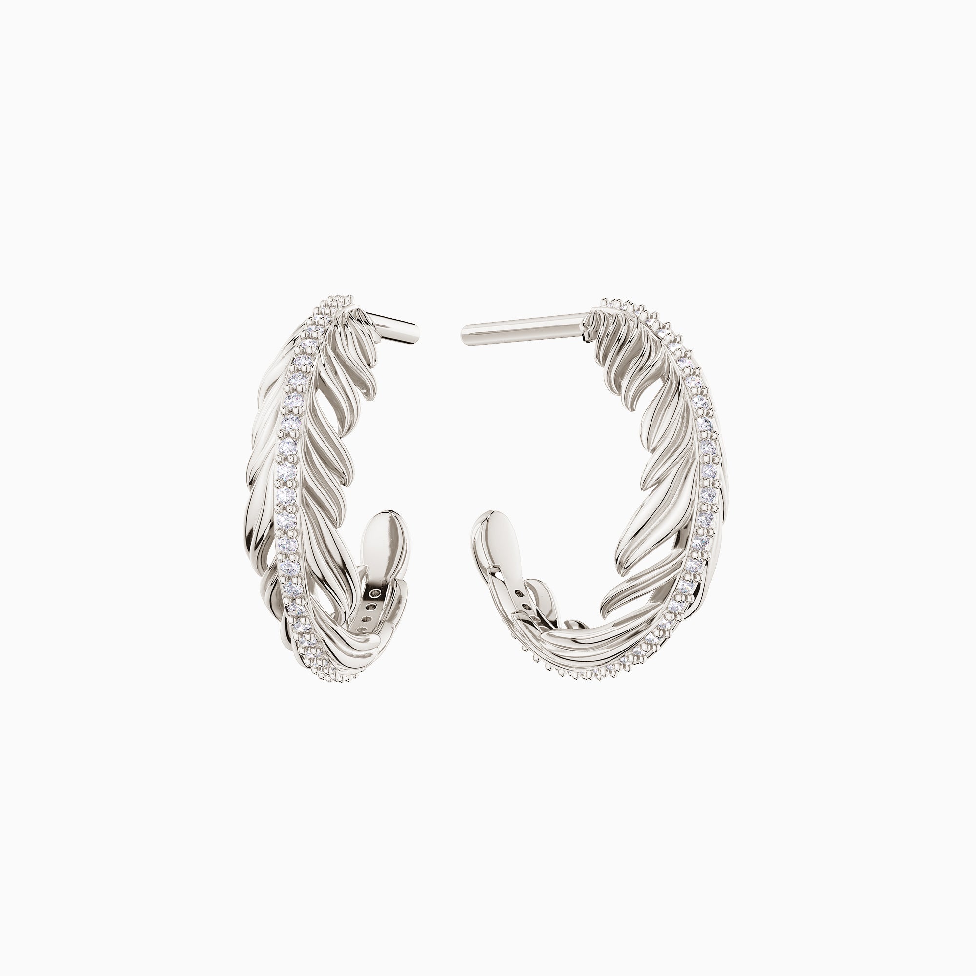 Promised Land Sky&#39;s Ascension Half Hoop Stud Earrings