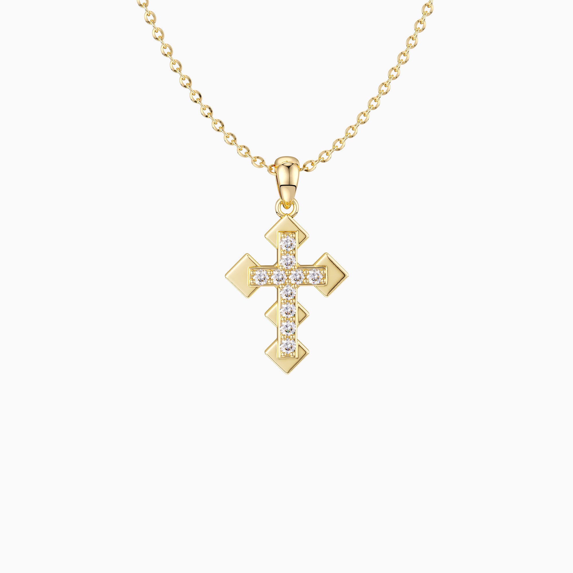 Eternity Cross Necklace - vanimy