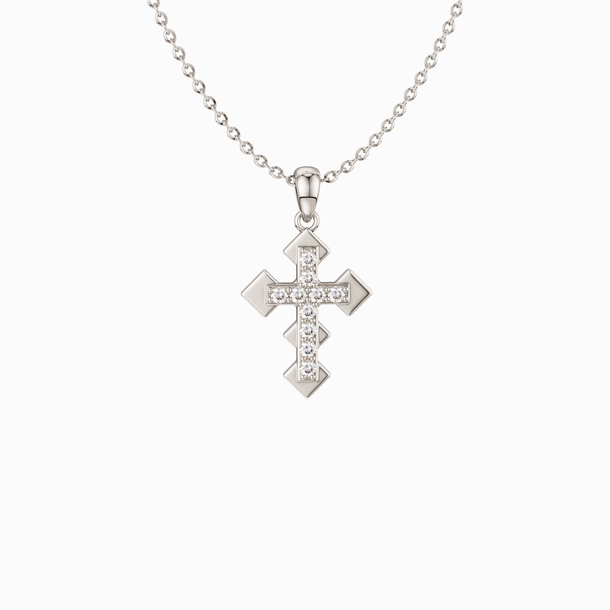 Eternity Cross Necklace - vanimy