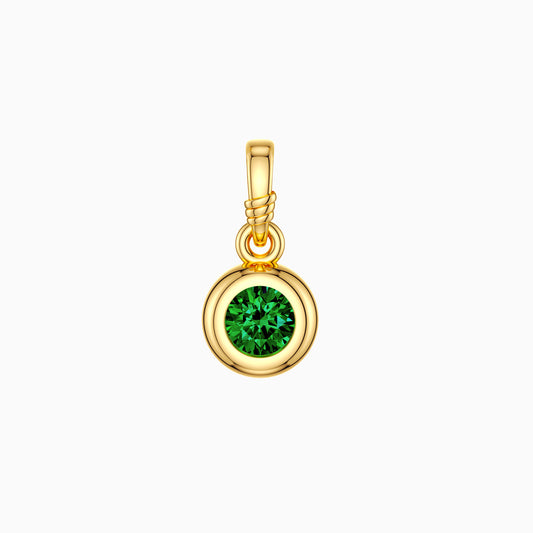 Bubble Knot May Birthstone Charm Pendant