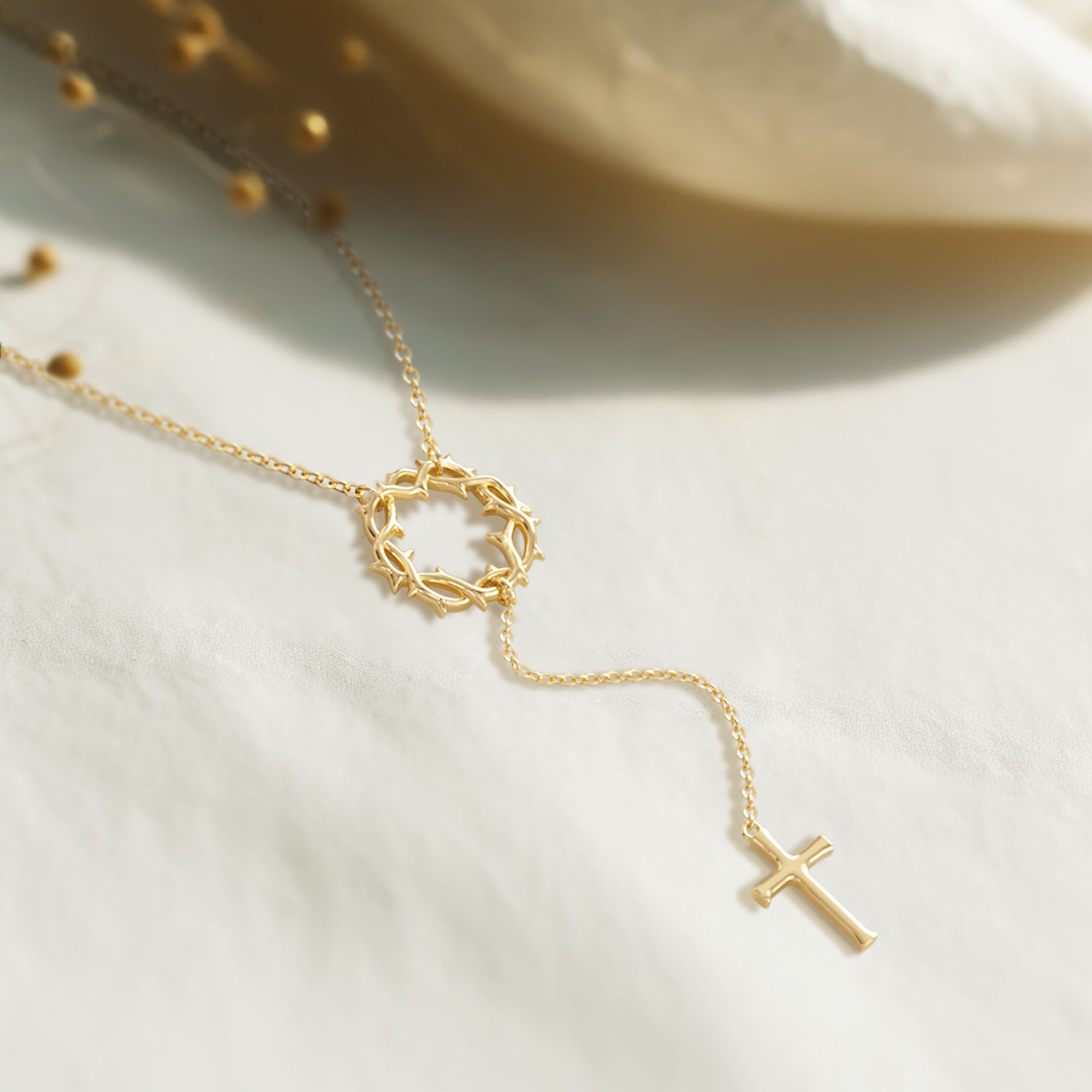 Cross Crown of Thorns Necklace - vanimy