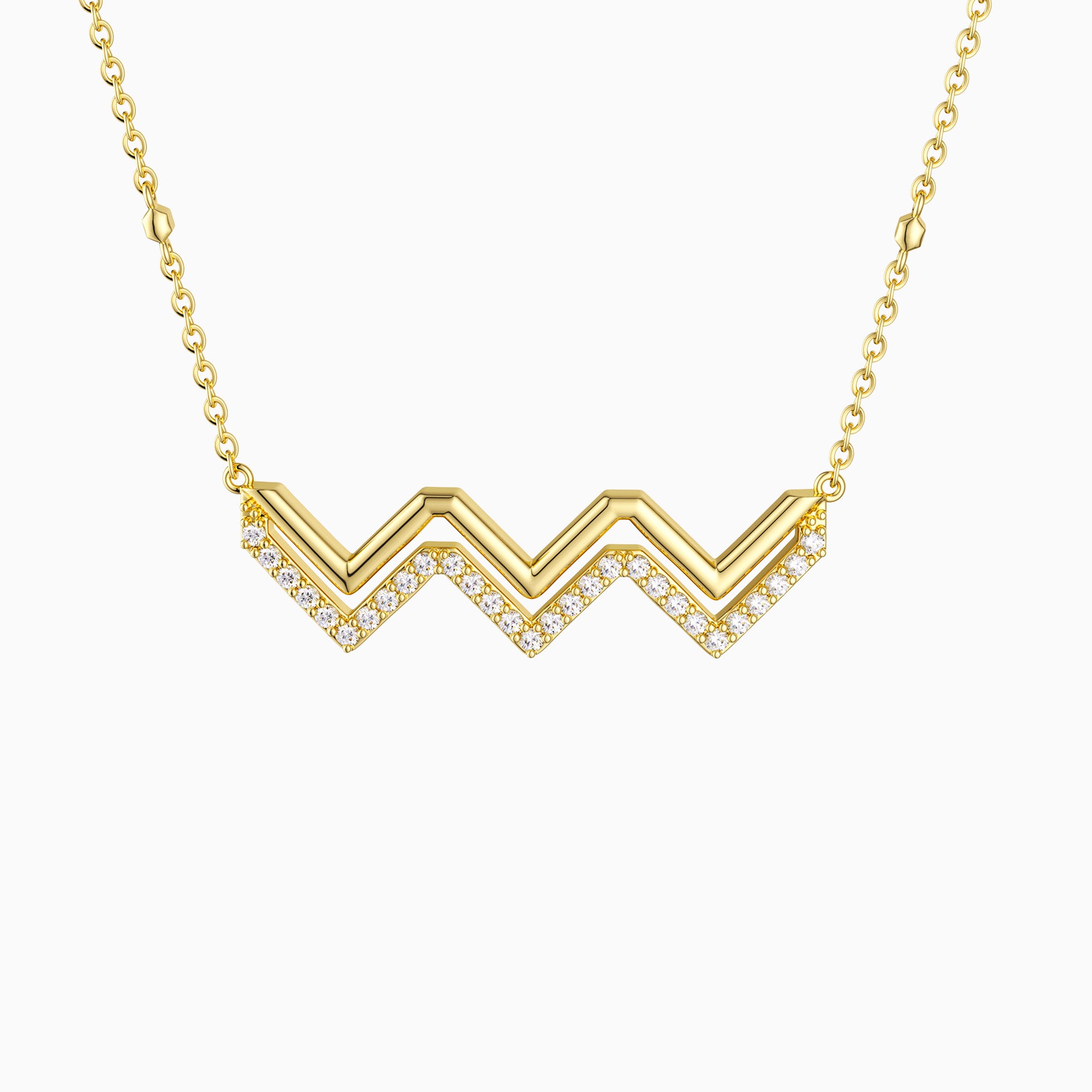Highs And Lows Wave Necklace - vanimy