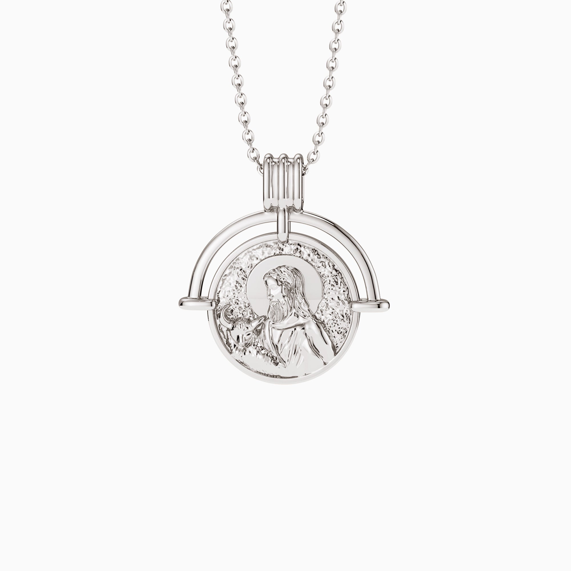 Sacred Jesus Coin Pendant Necklace - vanimy