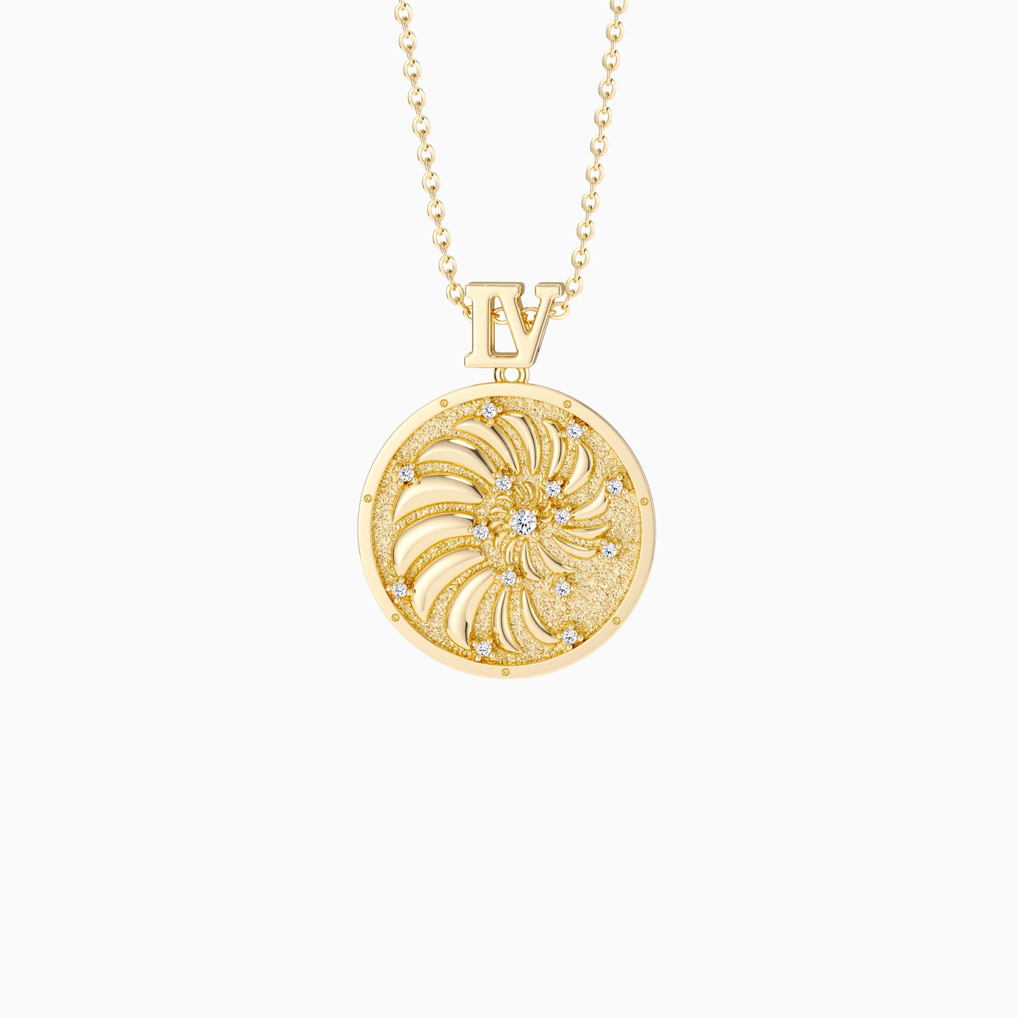 Promised Land Everyday Miracles Blessings Spiral Coin Medallion Necklace - vanimy