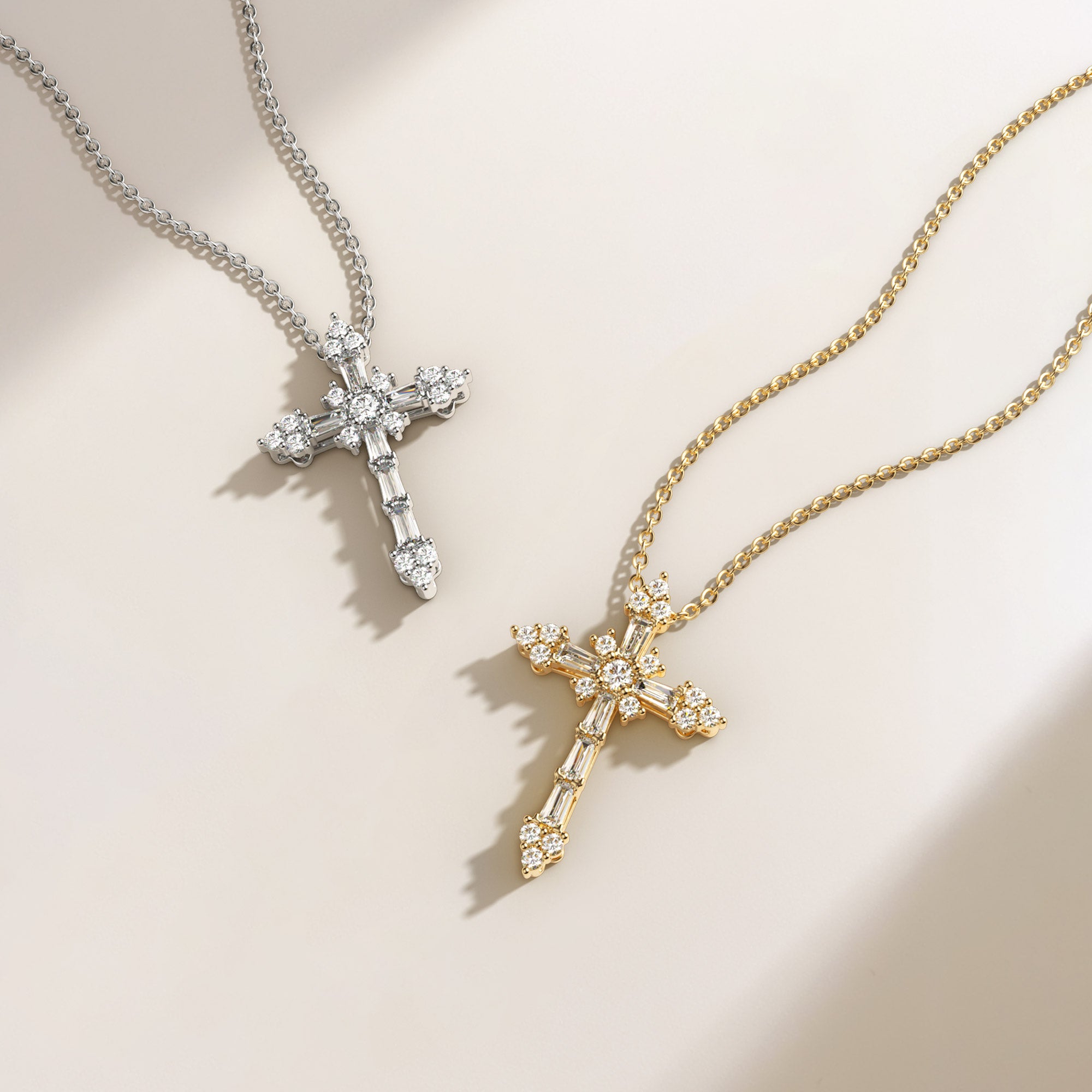 Byzantine Faith Cross Pendant Necklace - vanimy