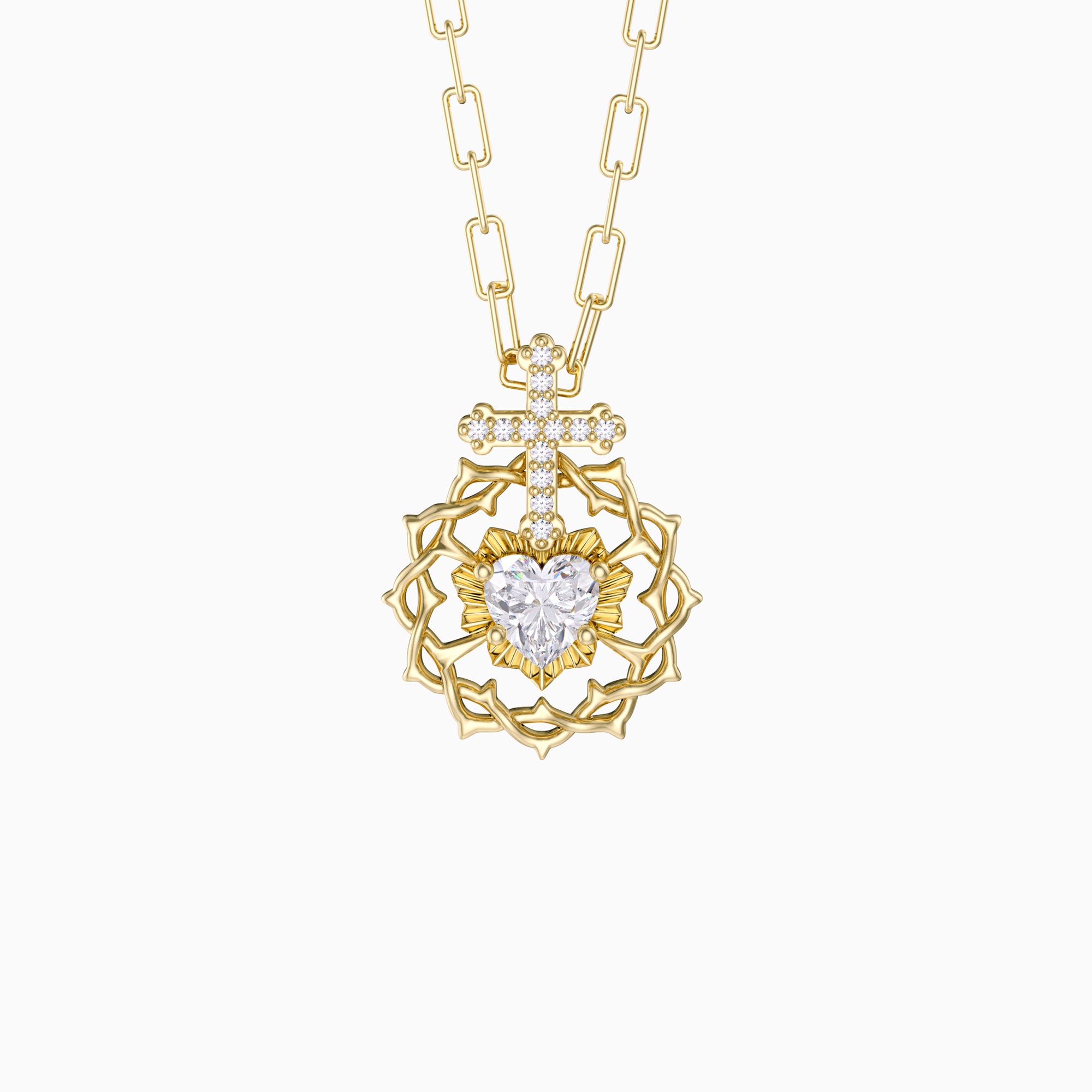 The Sacred Heart Pendant Necklace - vanimy