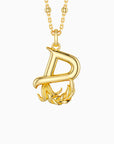 Blossom Letter A-Z Pendant Necklace