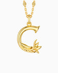 Blossom Letter A-Z Pendant Necklace