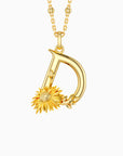 Blossom Letter A-Z Pendant Necklace