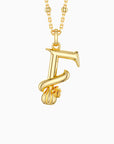 Blossom Letter A-Z Pendant Necklace