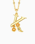 Blossom Letter A-Z Pendant Necklace