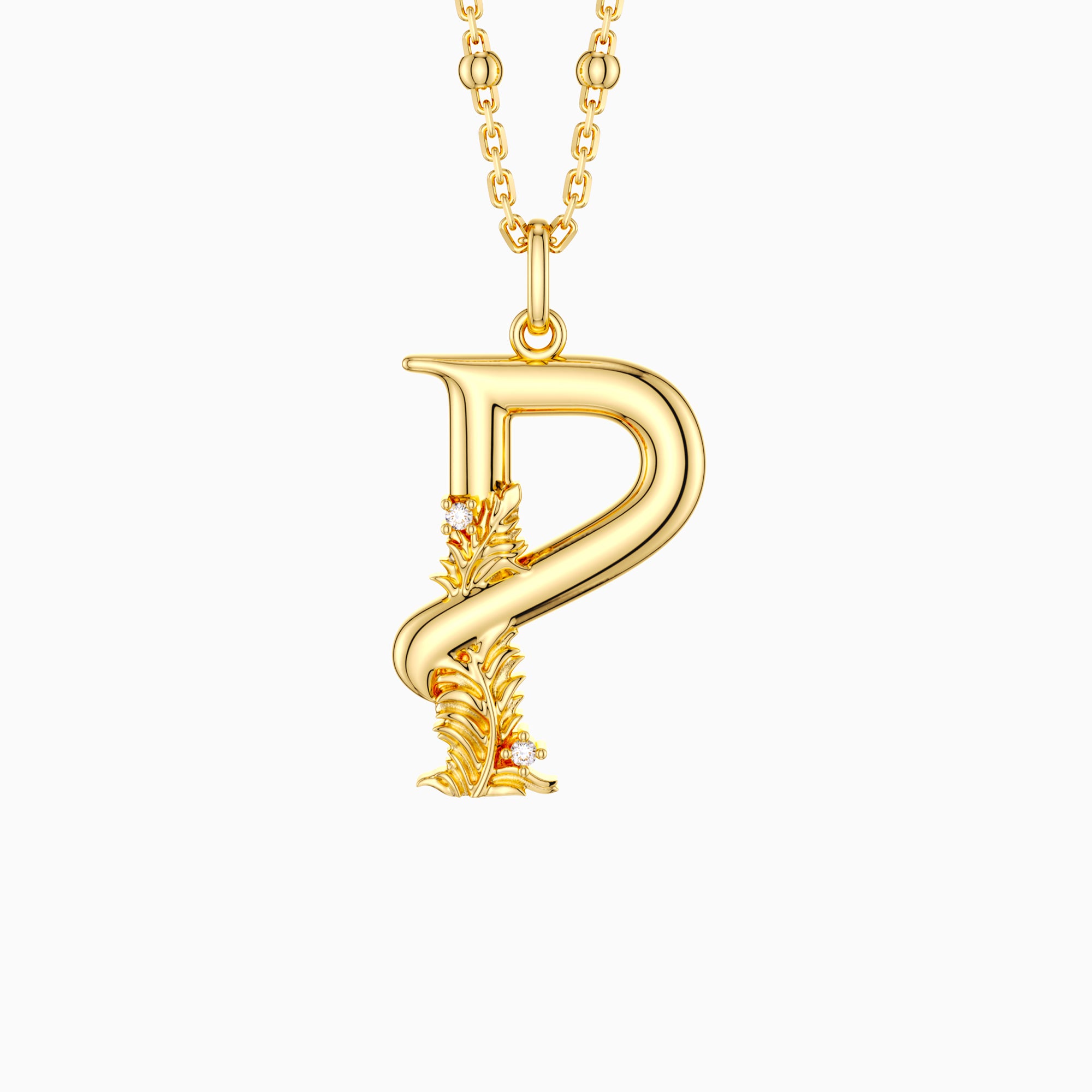 Blossom Letter A-Z Pendant Necklace