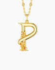 Blossom Letter A-Z Pendant Necklace