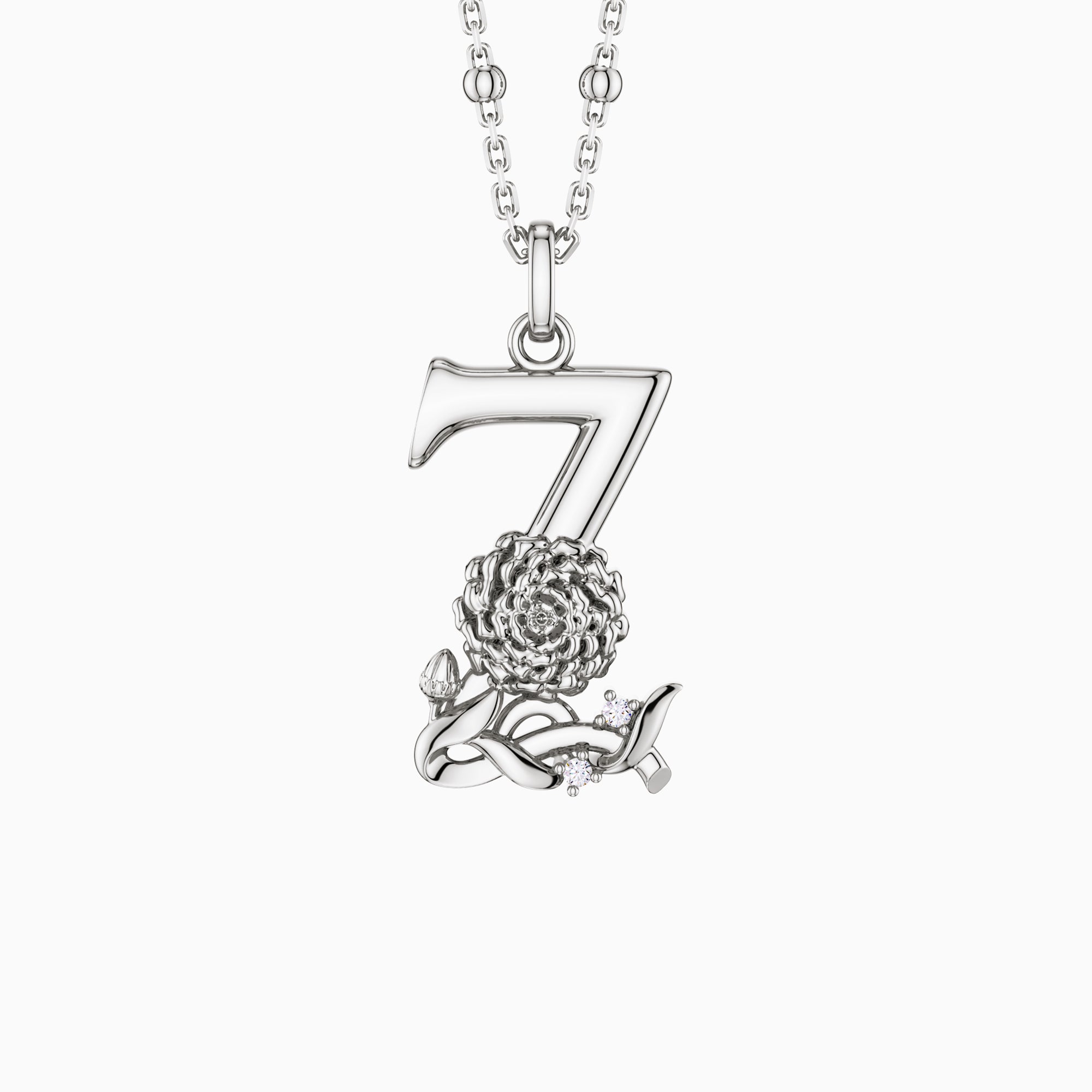 Blossom Letter A-Z Pendant Necklace