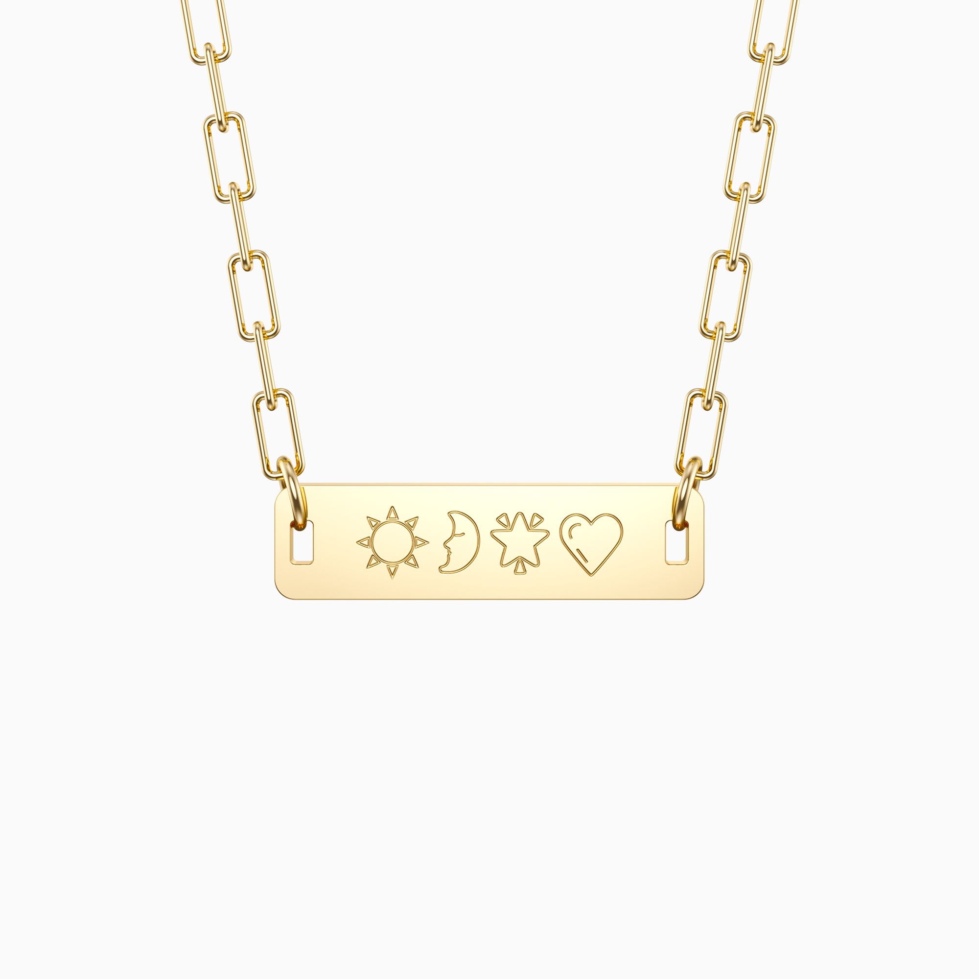 Celestial Love Token Emoji Necklace - vanimy