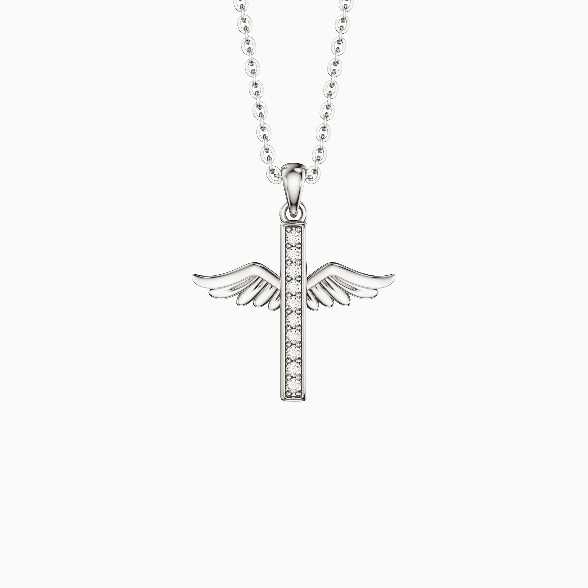Eternal Guardian Wing Mini Pendant Necklace - vanimy