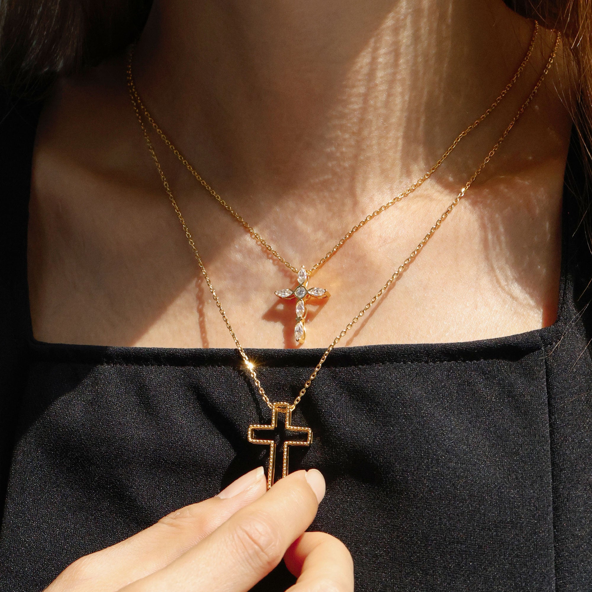 Versatile Ichthys Cross Pendant Necklace