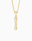 Bubble Initial Letter A-Z Pendant Necklace