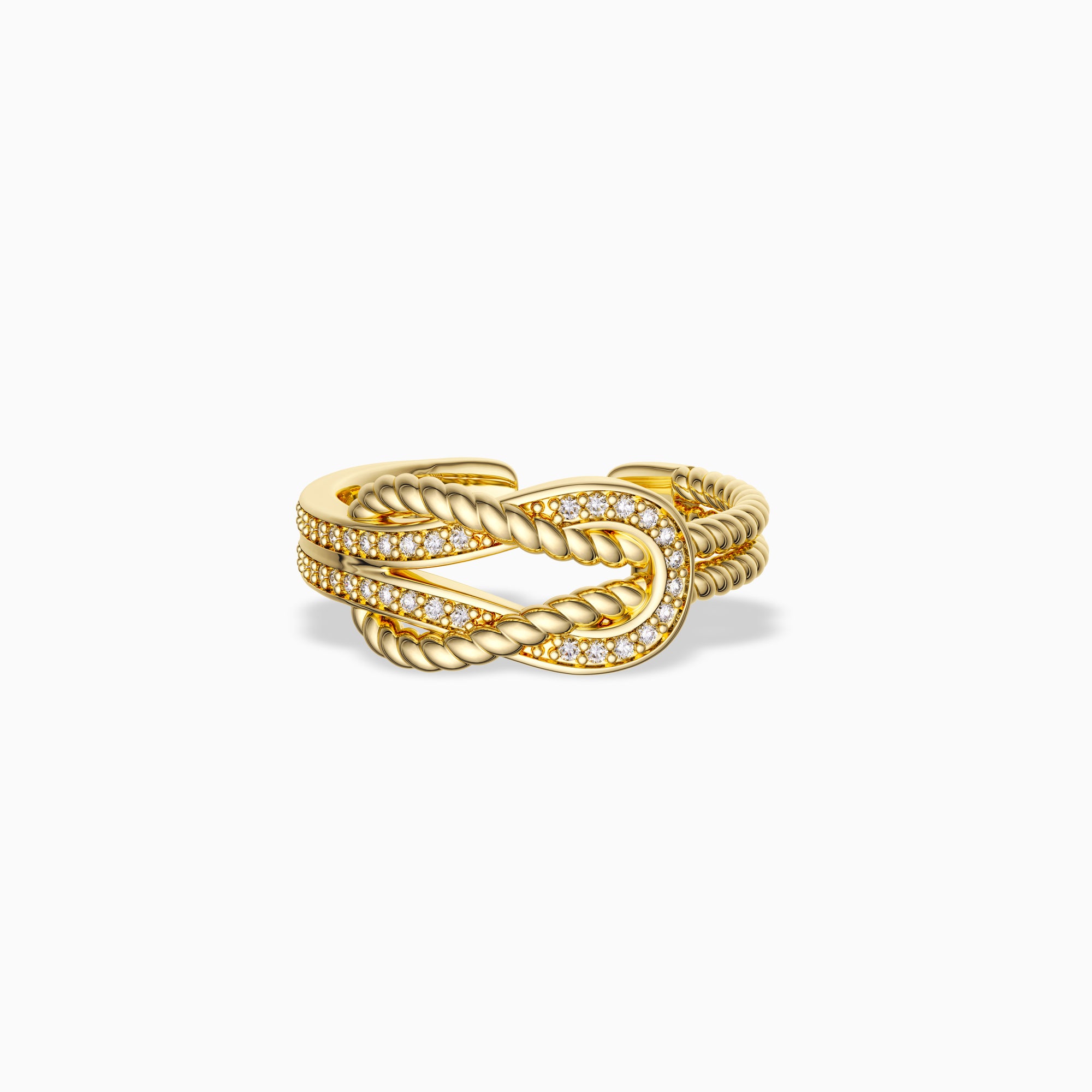 Two Strands Knot Ring - vanimy