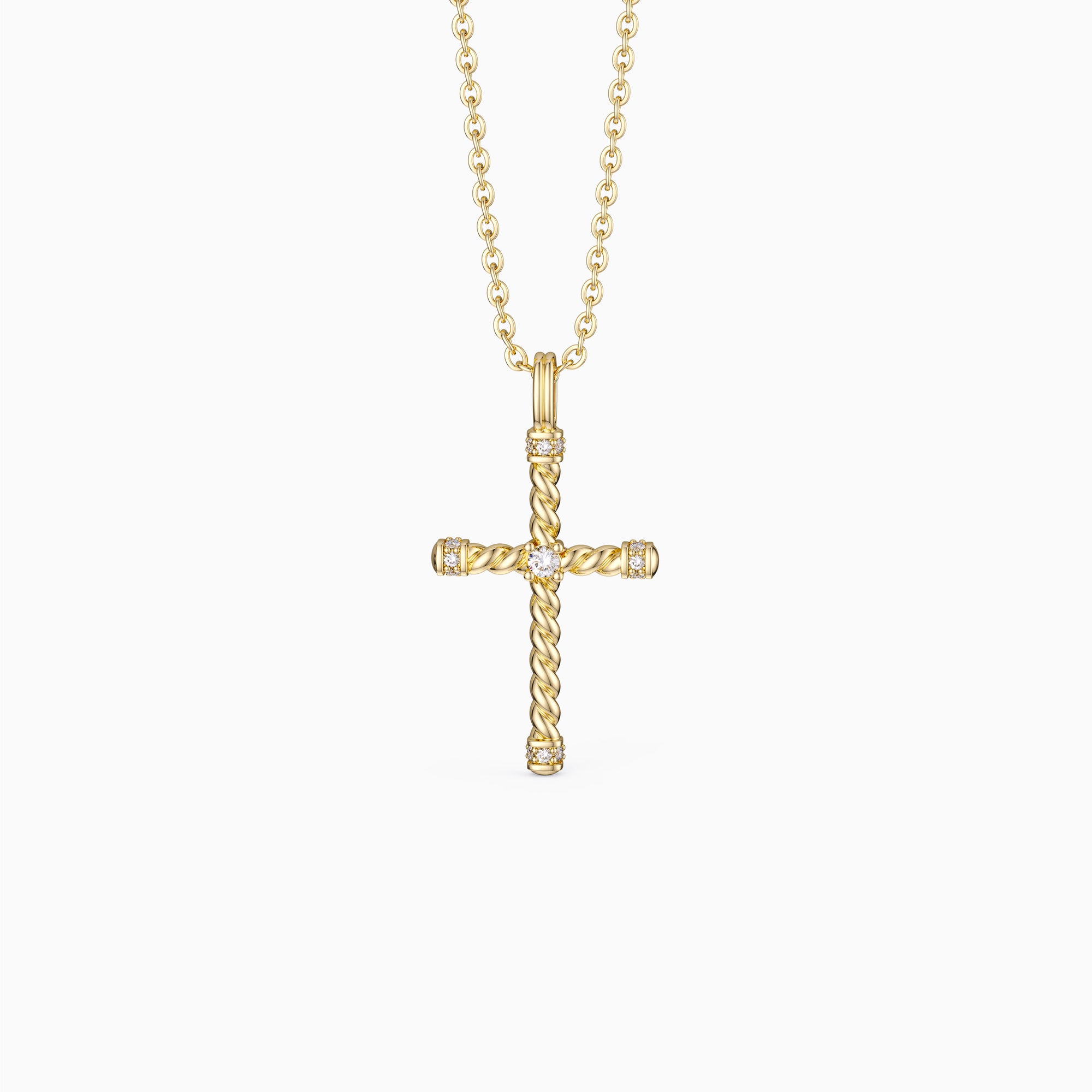 Zircon Cross Necklace - vanimy