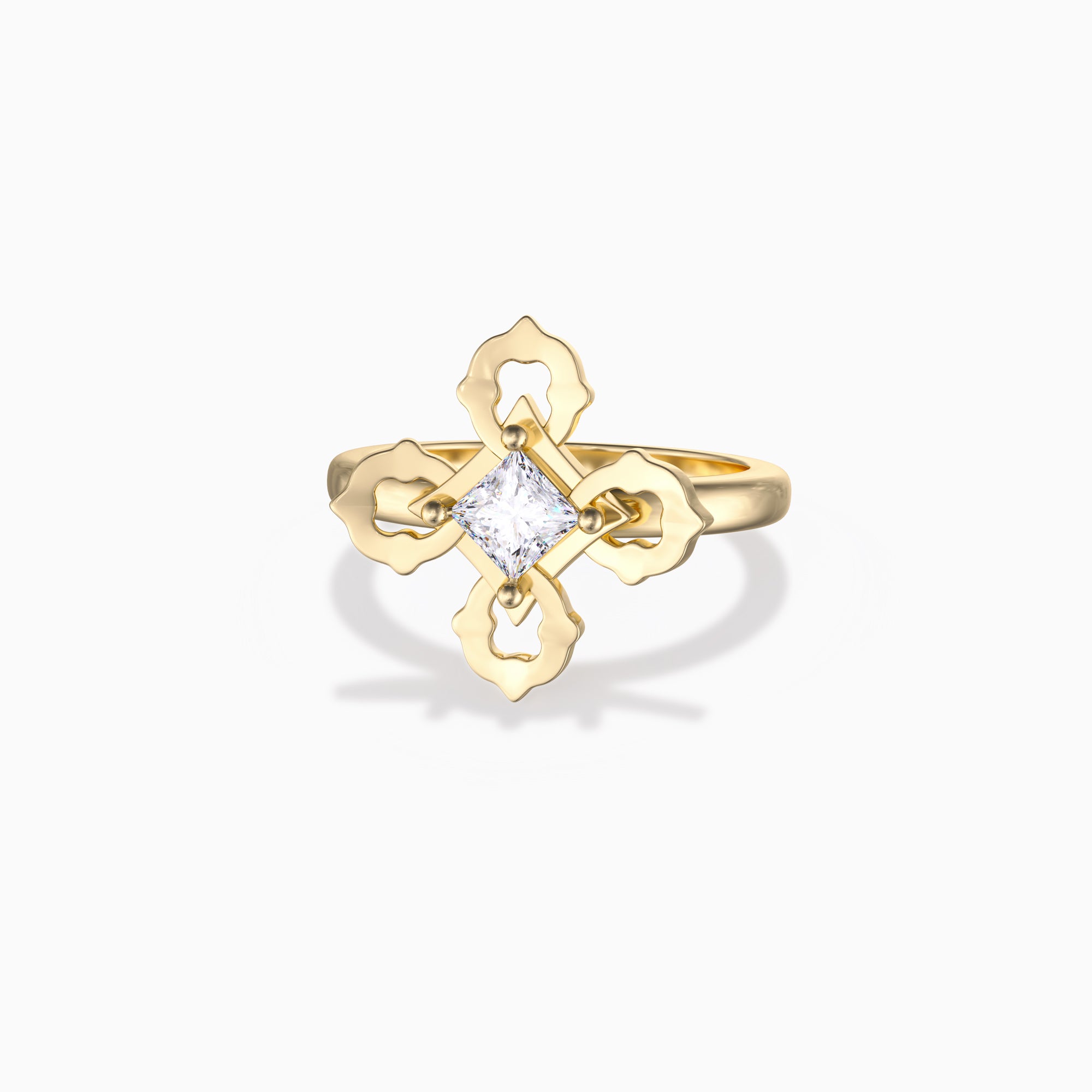 Four-Leaf Clover Statement Ring – vanimy