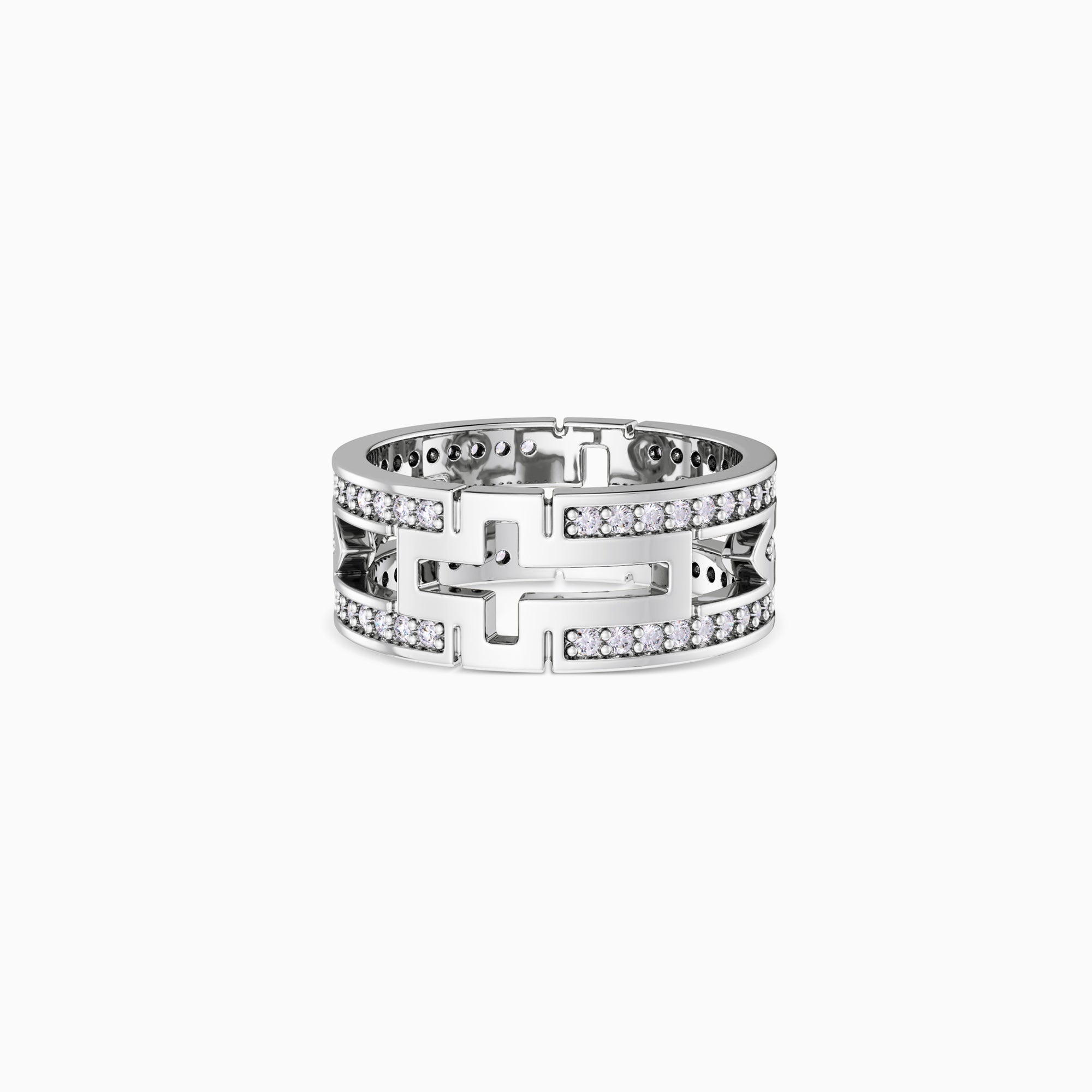 Cut Out Cross Ichthys Ring - vanimy