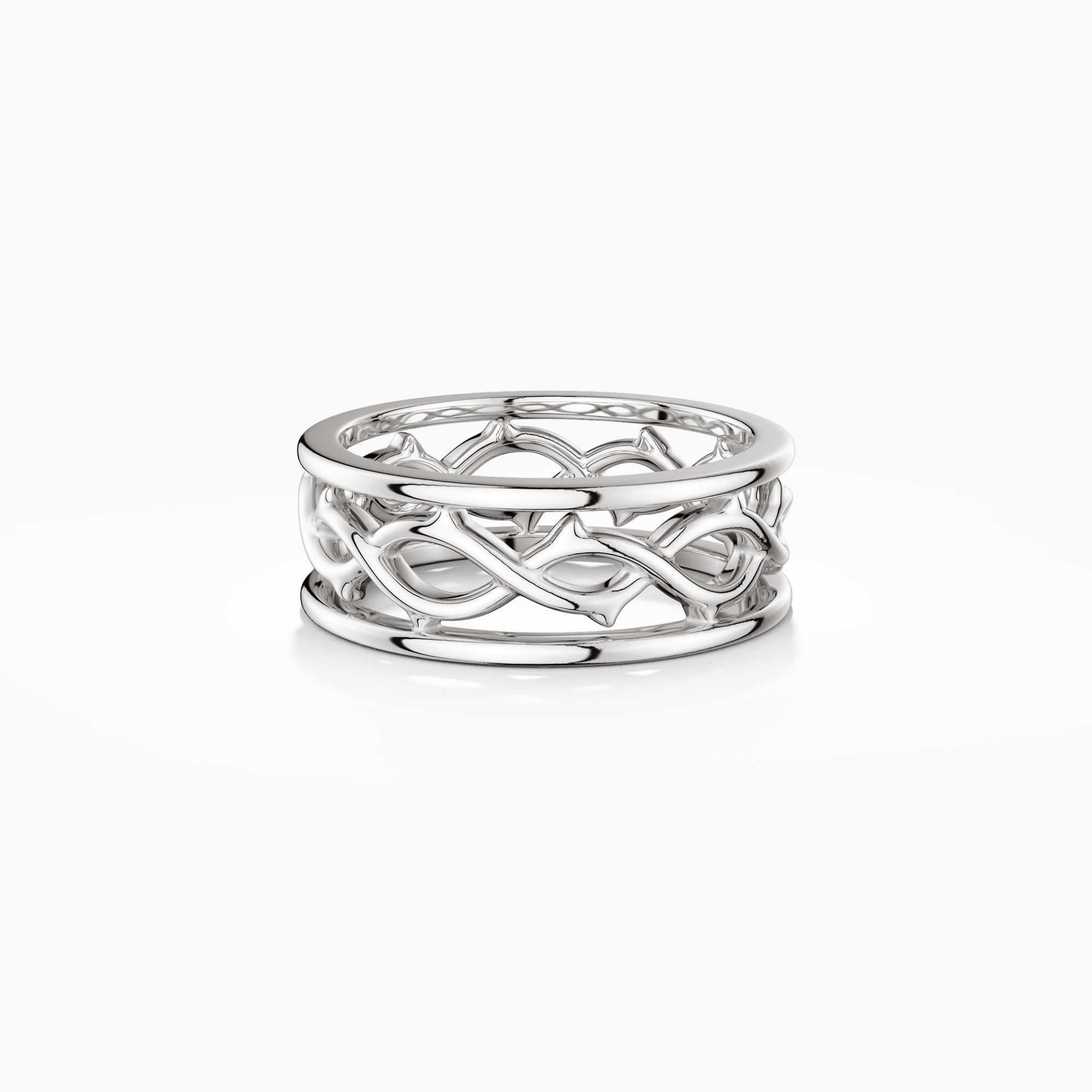 Crown of Thorns Faith Statement Ring