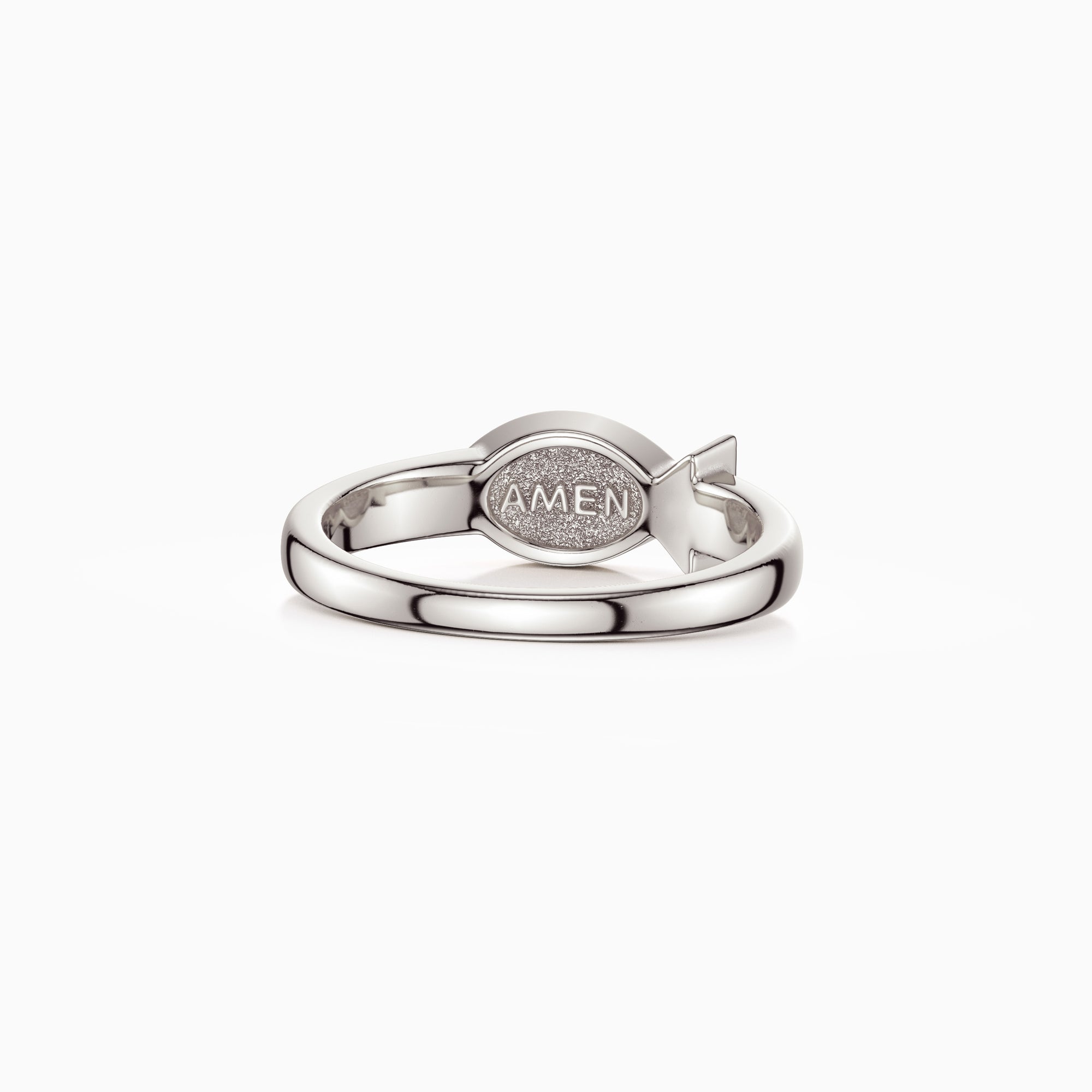 Ichthys Amen Stamp Ring