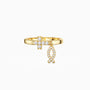 Dangling Ichthys Cross Ring