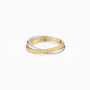 Two-Tone Wheat Interlocking Ring