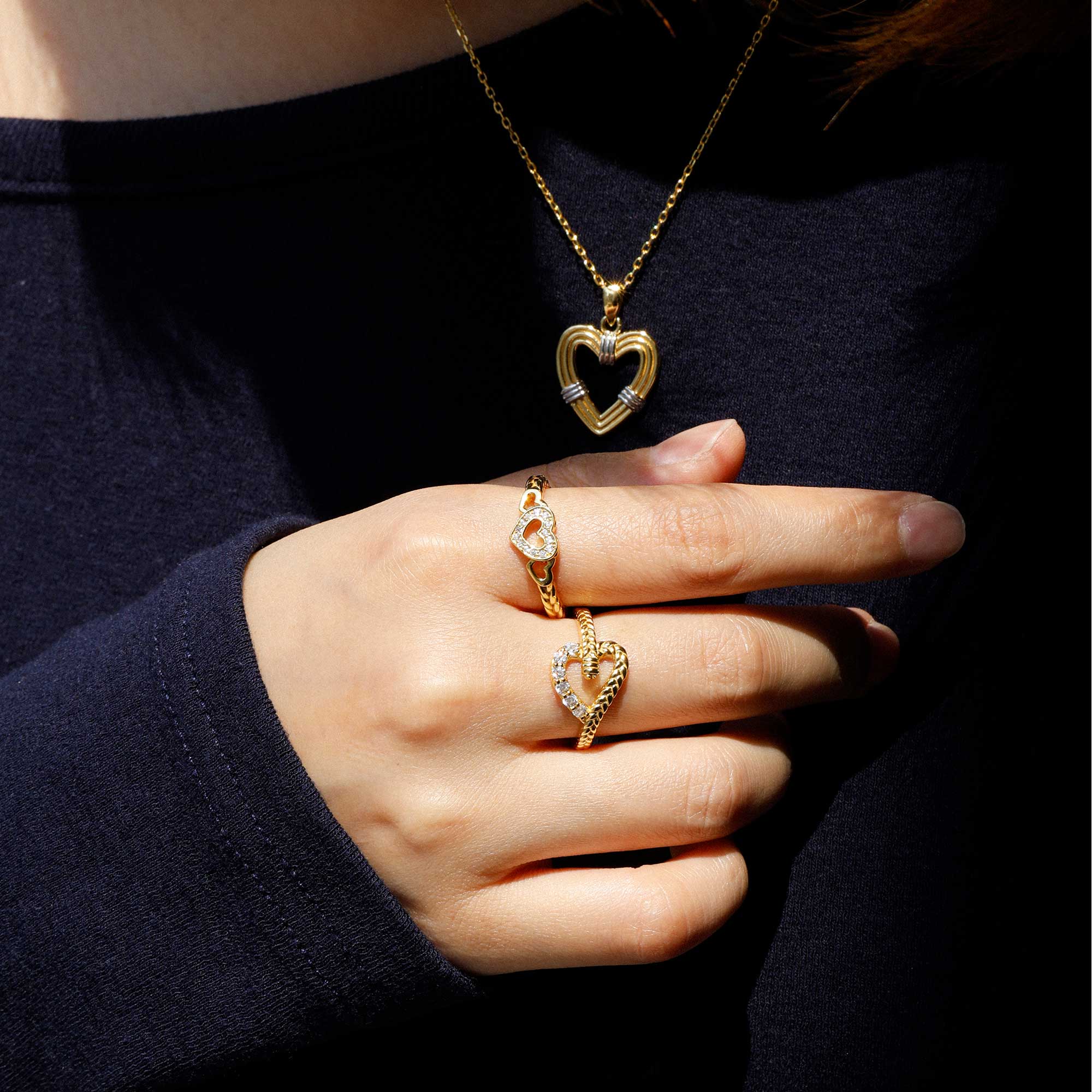 Love Knot Braided Cord Ring