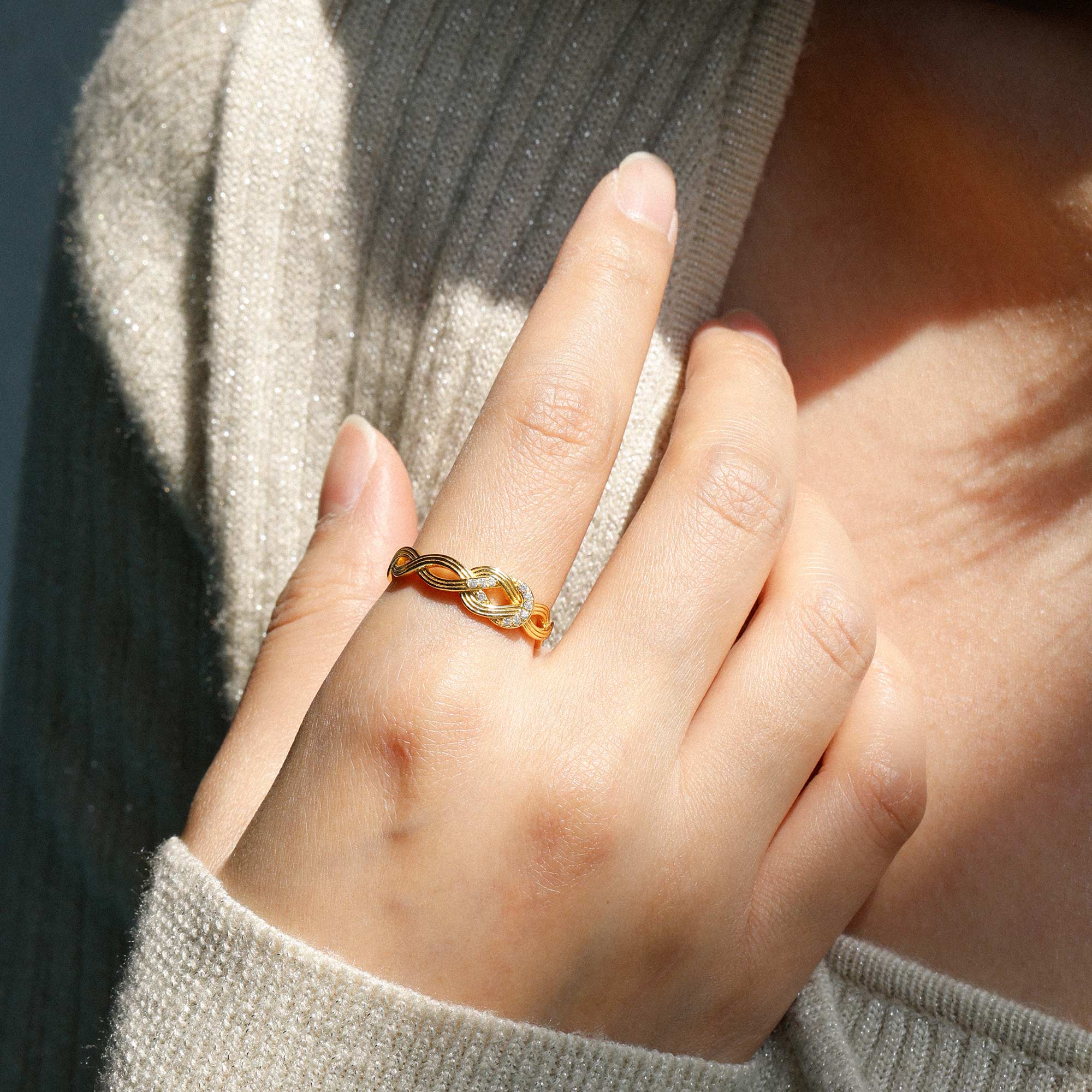 Infinity Cord Ring