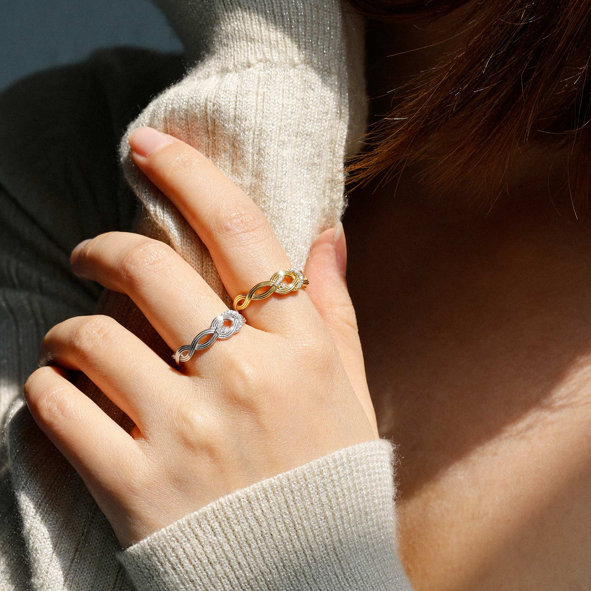 Infinity Cord Ring