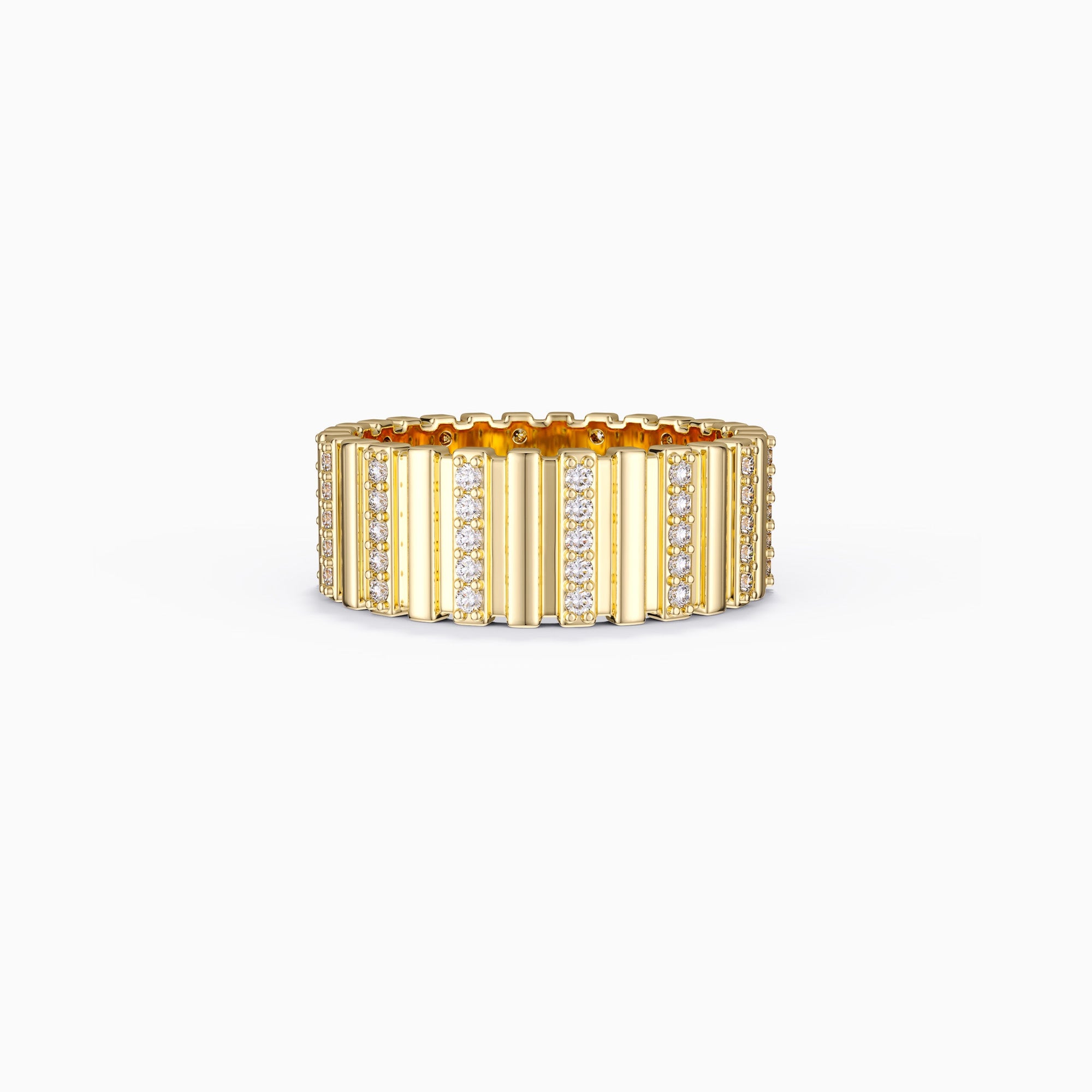 Thick Fluted Cigar Ring - vanimy