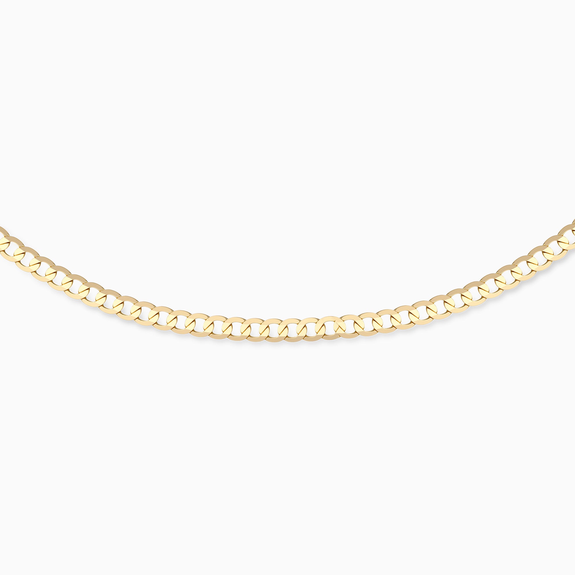 Thin Curb Link Chain Necklace - vanimy